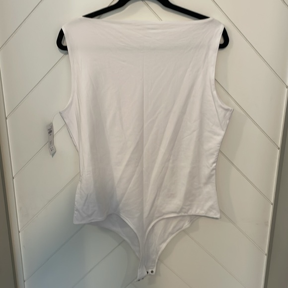 A&F | White High Neck A&F Modal Blend Collection Bodysuit - Picture 2 of 6